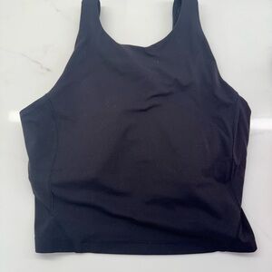 Women’s align, high neck, Black Athletic Tank Top